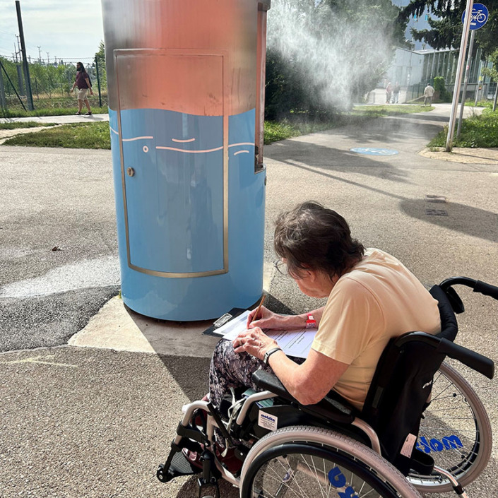 Pflege Meidling Bewohner*innen bei der Rätselrallye