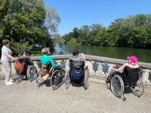 Pflege Innerfavoriten Gruppe auf Aussichtsterrasse