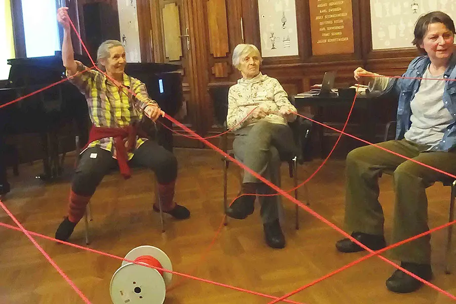 Bewohner*innen der Pflege Innerfavoriten im Künstlerhaus