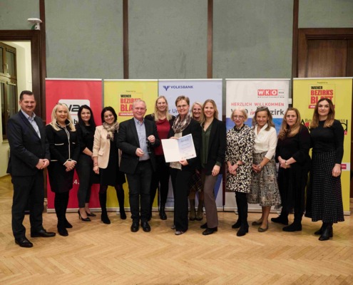 Pflege Innerfavoriten, Gruppenfoto, Medical Award für Pflegewohnhaus Innerfavoriten