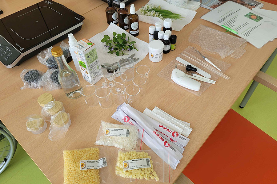 Kräuterworkshop in der Klinik Floridsdorf